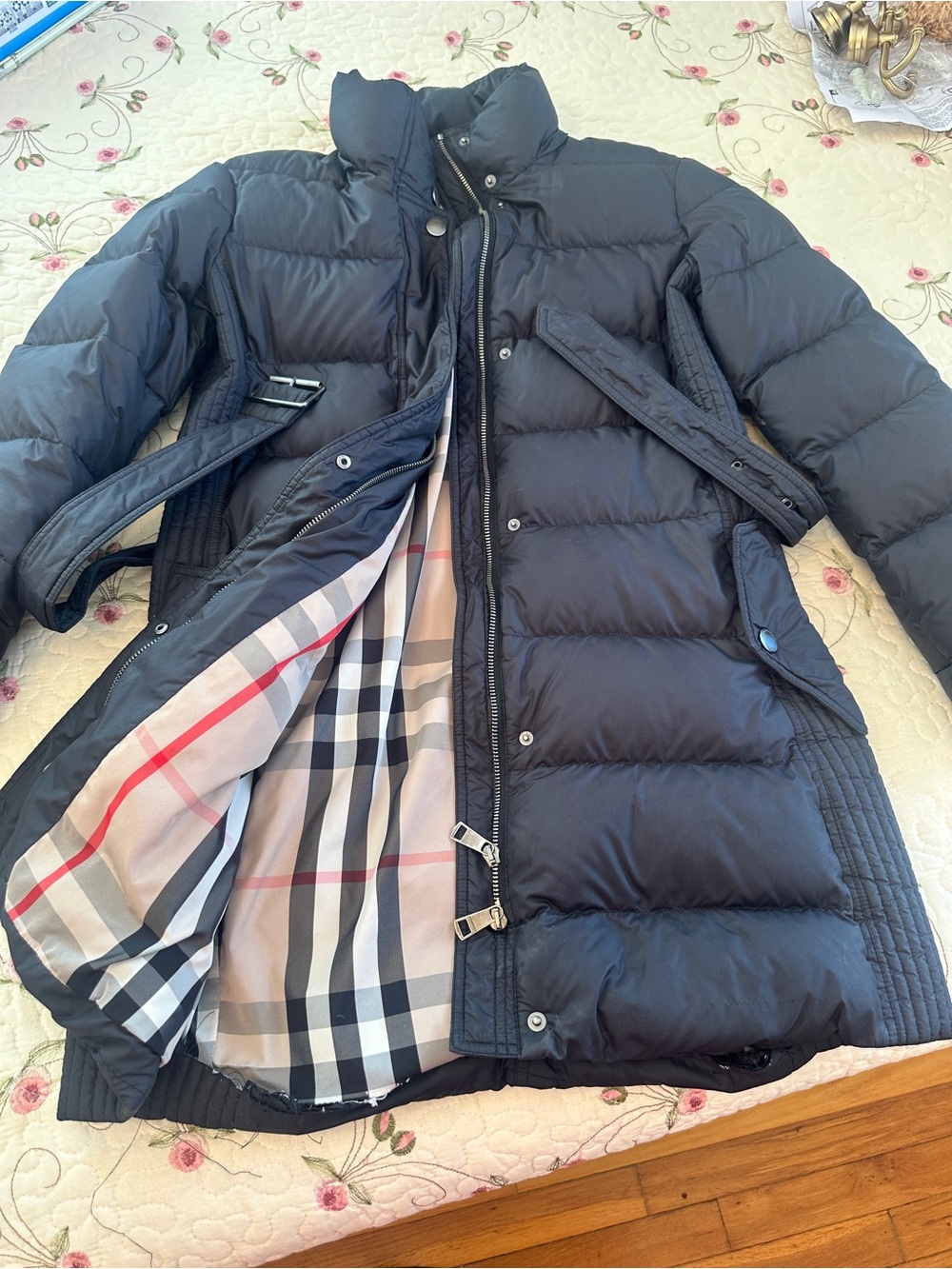 Burberry Black Jacket with Signature Check Lining